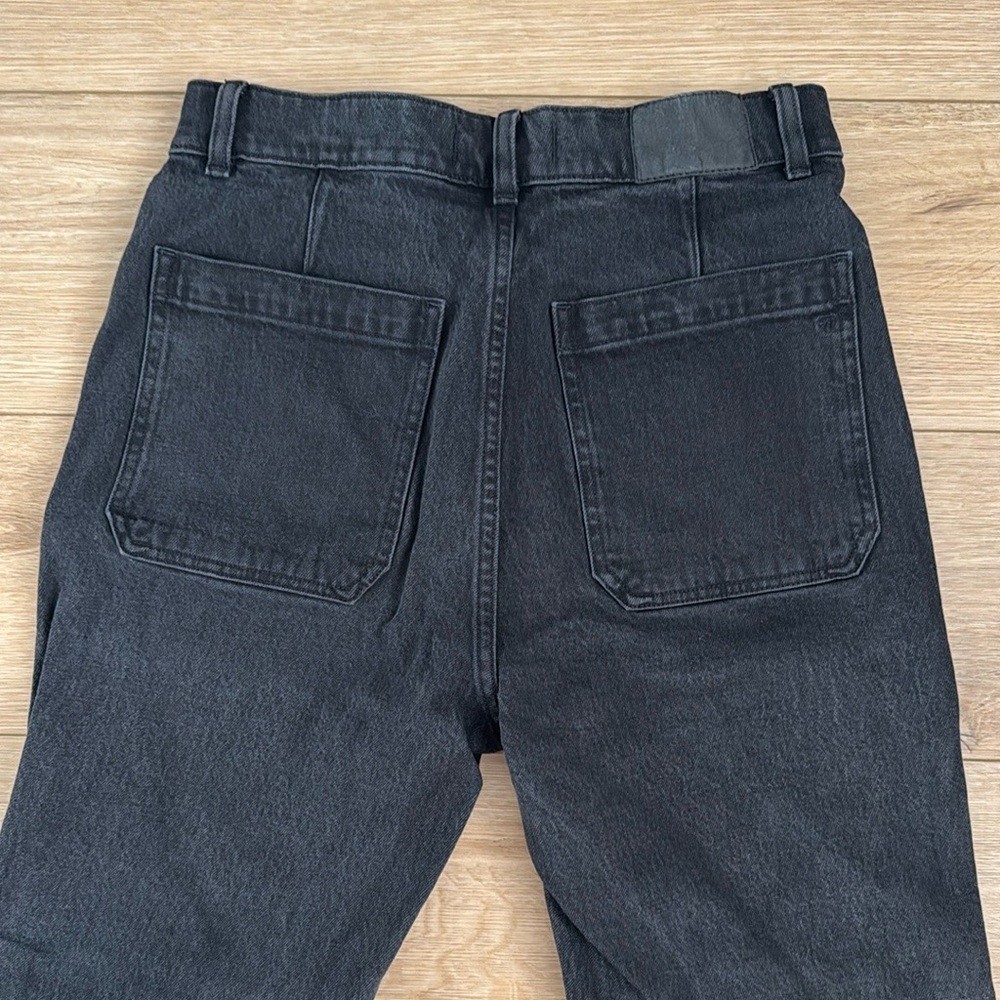 Madewell Black 90s Straight Leg High Rise Jeans - Picture 10 of 10